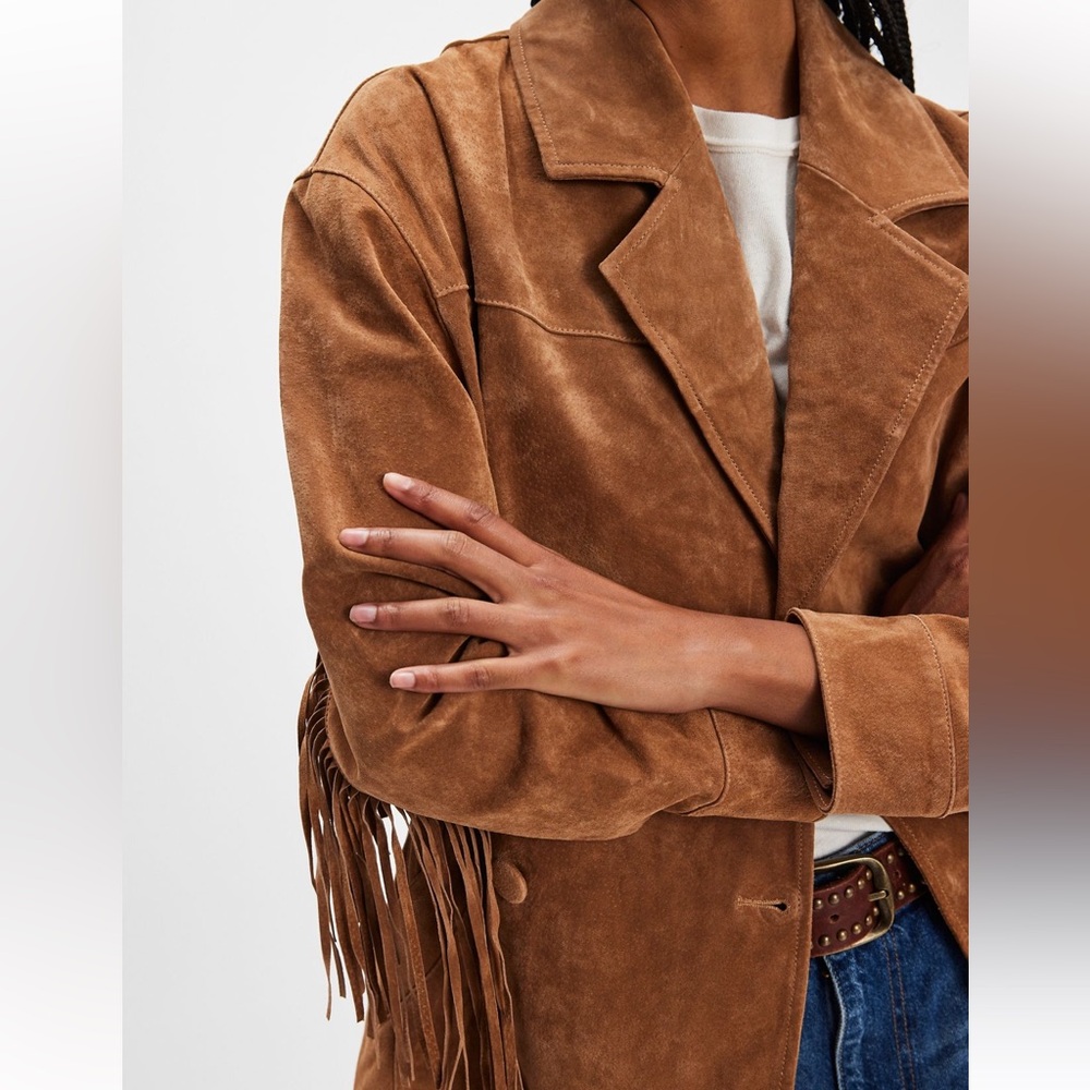 NWT BLANK NYC SUEDE FRINGE JACKET 💕💕 - Picture 3 of 8